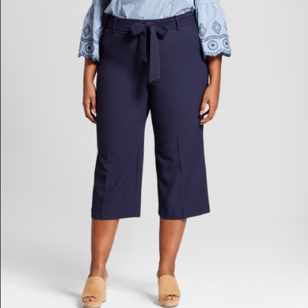 Ava & Viv crop tie waist pants